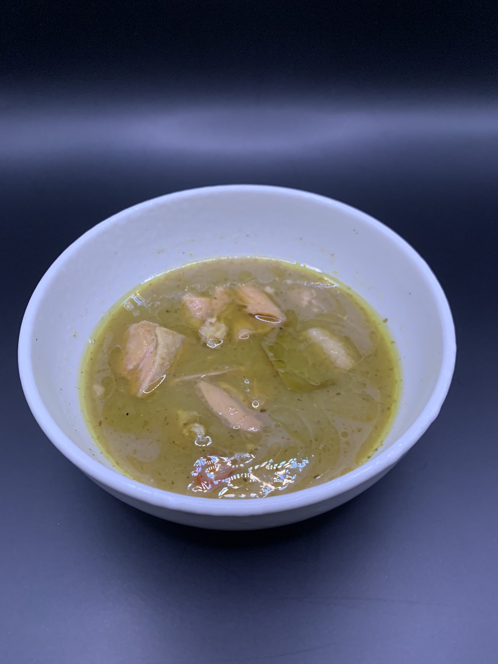 皿に盛ったいなばグリーンカレー